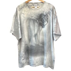 2011 Pro Weight Delta Wolf T-Shirt Gorpcore Naturecore Graphic Tee Grey Earthy